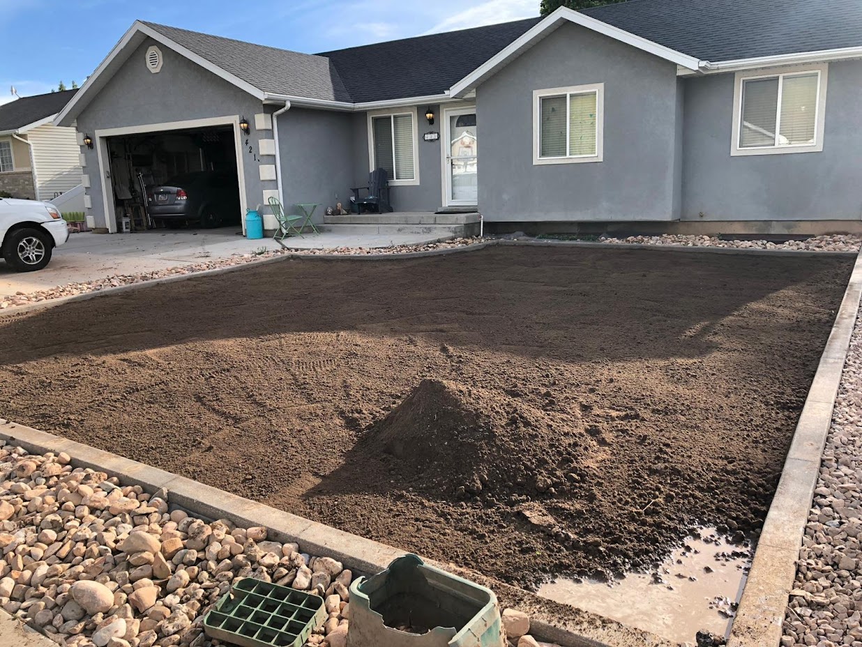 Landscaping & Yard before — WHOC Services Utah